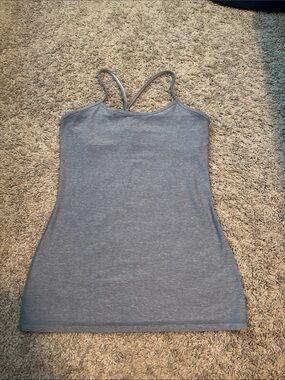 lululemon athletica Light Gray Double-Strap Camisole